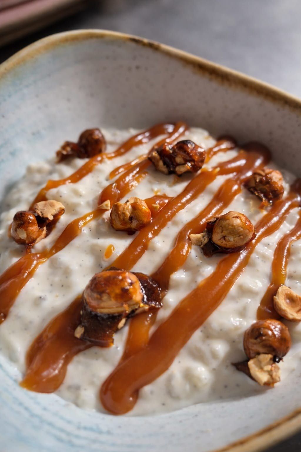 Dessert gourmand au caramel